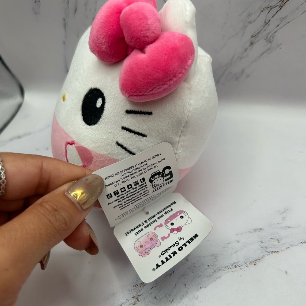 Hello Kitty Spa Headband + “Totally Cute” Nail File Set + Reversible Plushie NWT - Picture 8 of 12